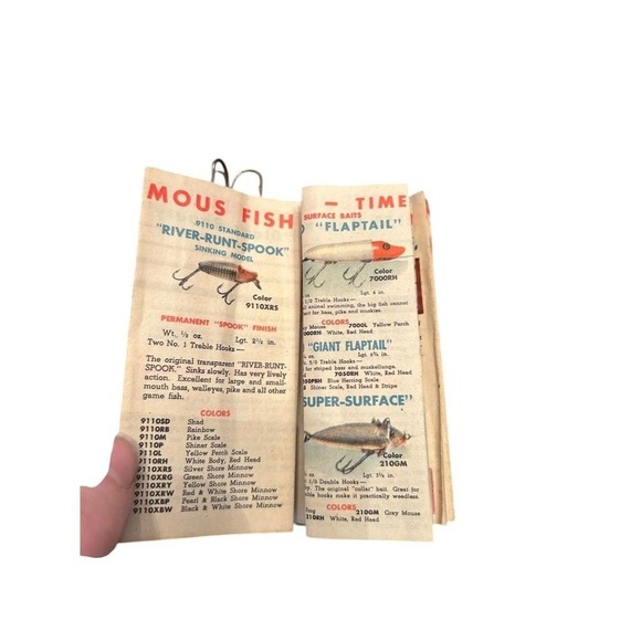 VTG  Heddon Catalog Vest Pocket Lures James Heddon Sons Dowagiac Michigan MCM - Picture 3 of 8